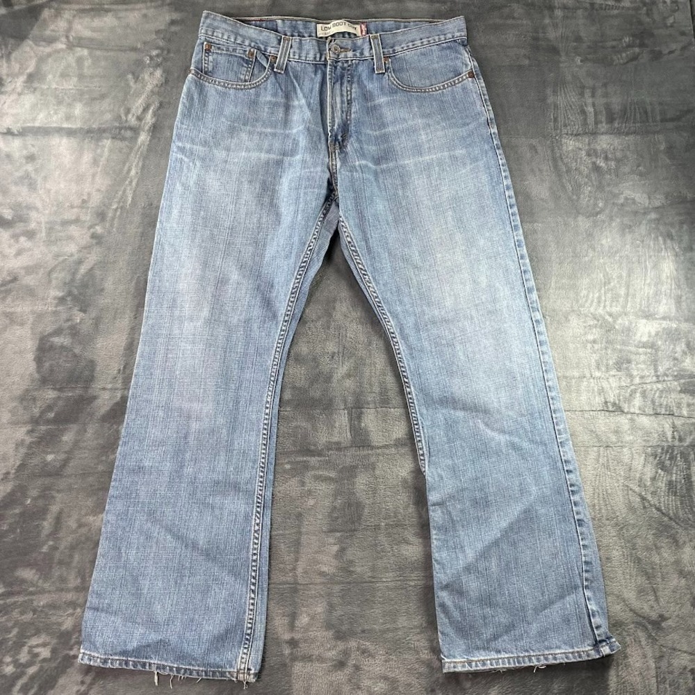 Levi's 527 Y2K Boot Cut Jeans Mens Sz 34x30 Blue Denim Medium Wash Cotton Cowboy